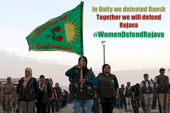 Banner 1 #WomenDefendRojava