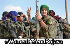 Banner 2  #WomenDefendRojava